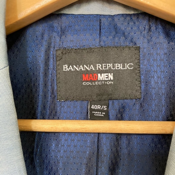Banana Republic MadMen label suit jacket (size 40 R/S) - Picture 2 of 6